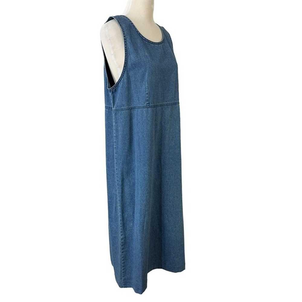 Original TY Wear Blue Denim Dress Size 12 Modest … - image 1