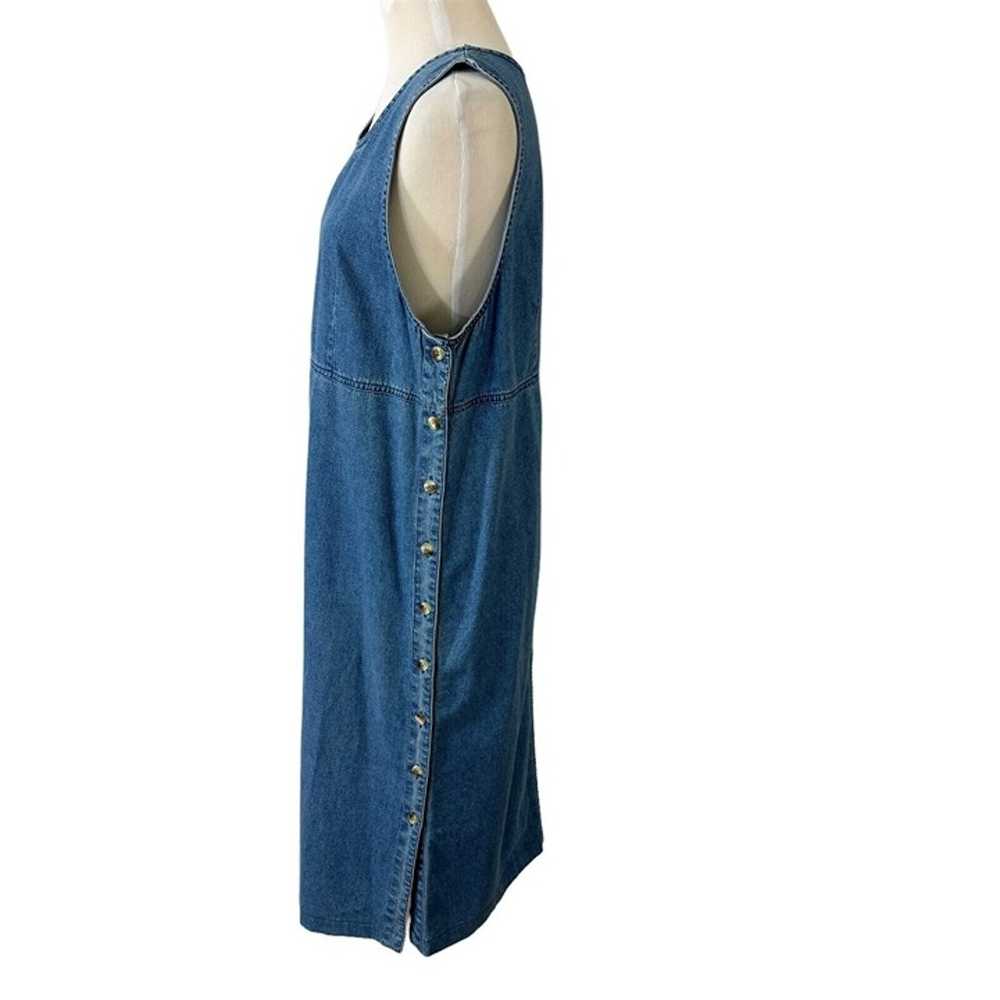 Original TY Wear Blue Denim Dress Size 12 Modest … - image 5