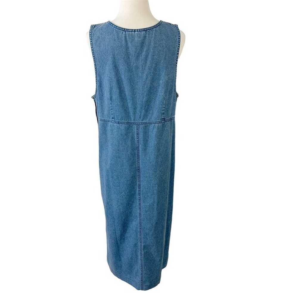 Original TY Wear Blue Denim Dress Size 12 Modest … - image 6