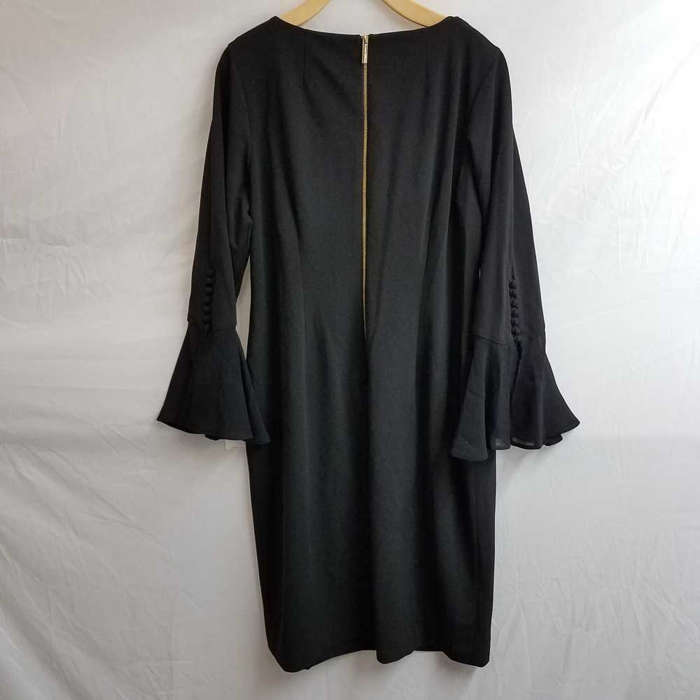 Calvin Klein Black Chiffon Bell Sleeve Sheath Wom… - image 3