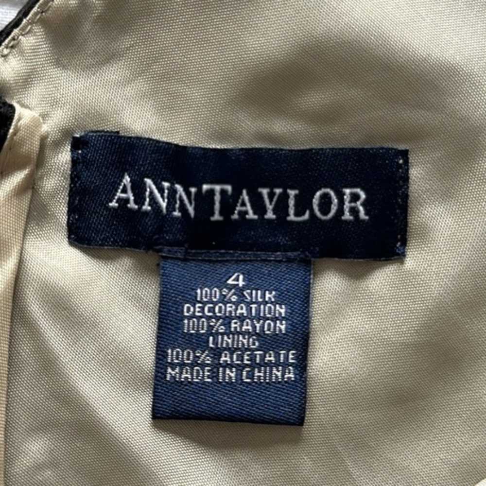 Ann Taylor Vintage Silk LBD Beaded Bodycon Sleeve… - image 7