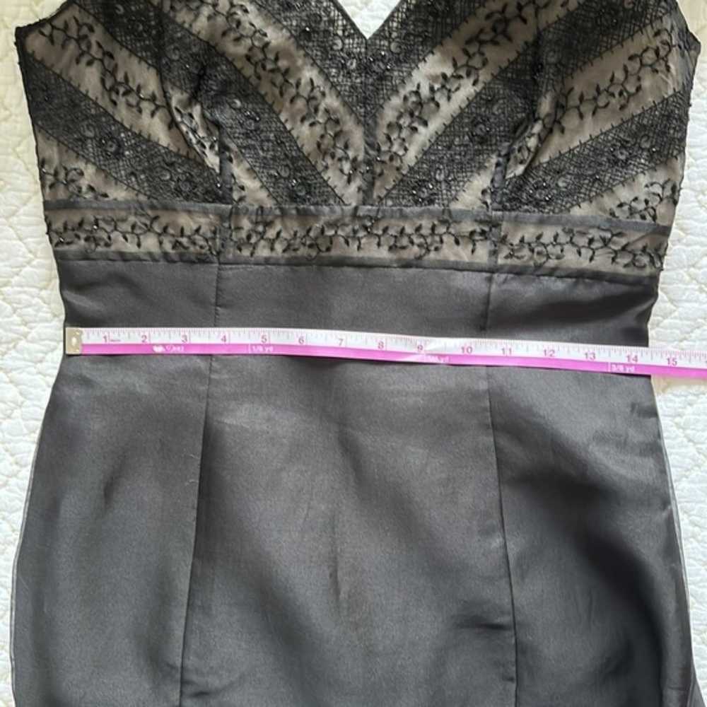 Ann Taylor Vintage Silk LBD Beaded Bodycon Sleeve… - image 9