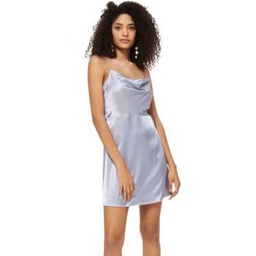 Topshop Satin Cowl Neck Spagetti Strap Dress Size… - image 1