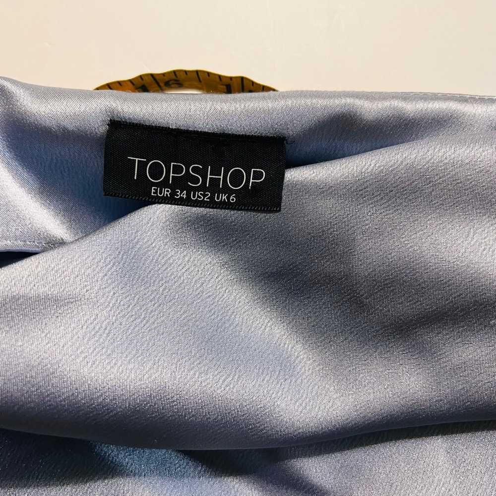 Topshop Satin Cowl Neck Spagetti Strap Dress Size… - image 5