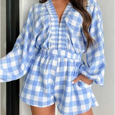 Gingham romper - image 1