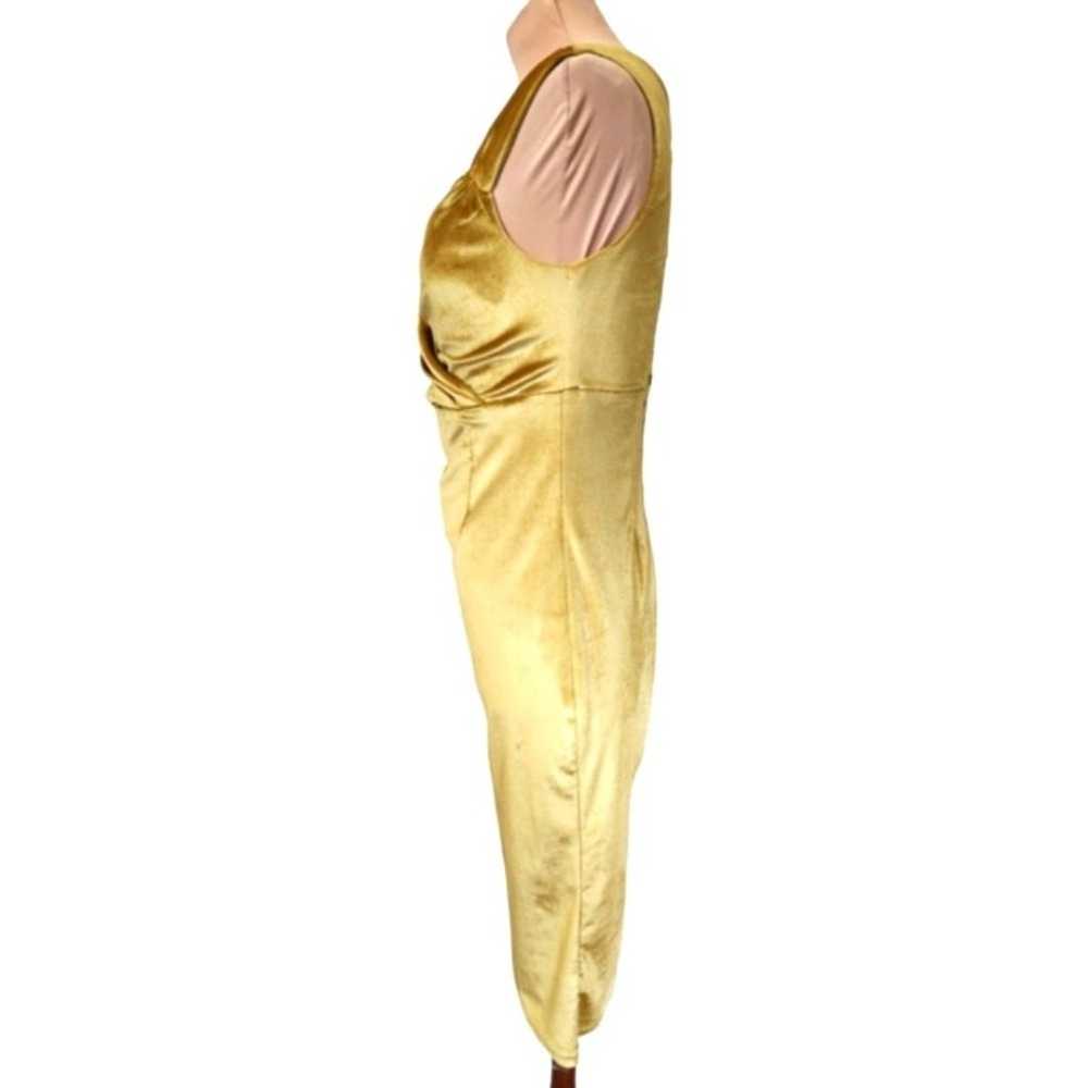 STEADY CLOTHING gold velvet diva wiggle dress - image 6