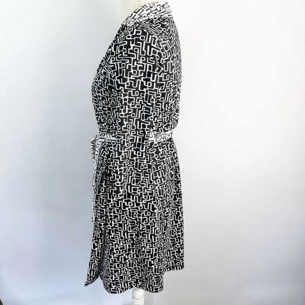 J. McLaughlin Dress Womens XS Brynn Wrap Black Ge… - image 5