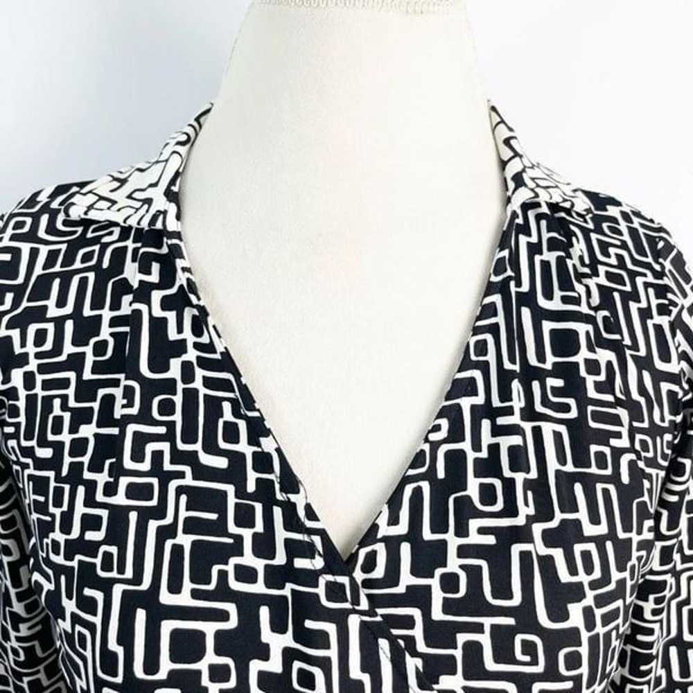 J. McLaughlin Dress Womens XS Brynn Wrap Black Ge… - image 6