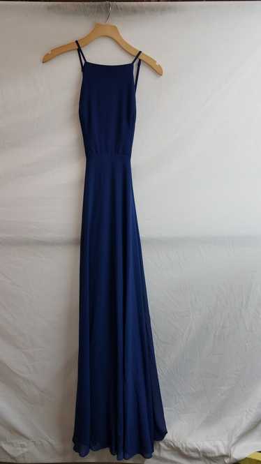 Lulus Lulu Mythical Kind of Love Navy Blue Maxi Dr