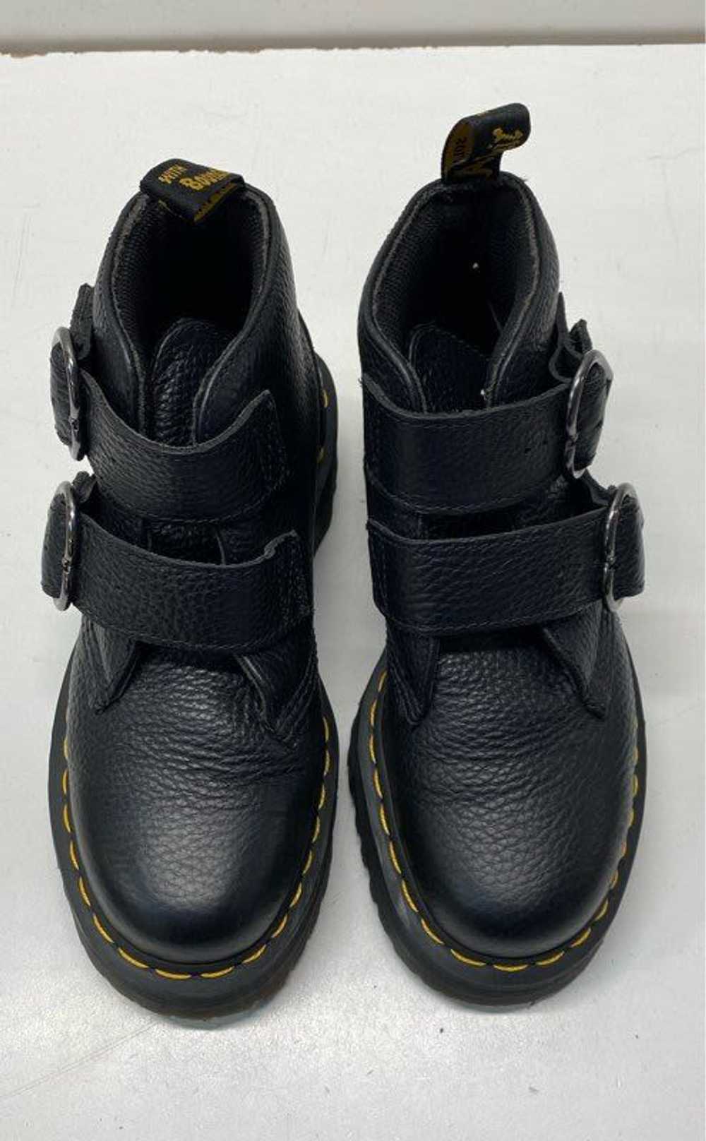 Dr. Martens Devon Heart Black Leather Platform Bo… - image 5