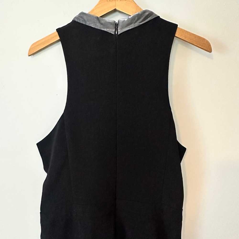 Black Cross Neck Halter Formal Jumpsuit size XL - image 4