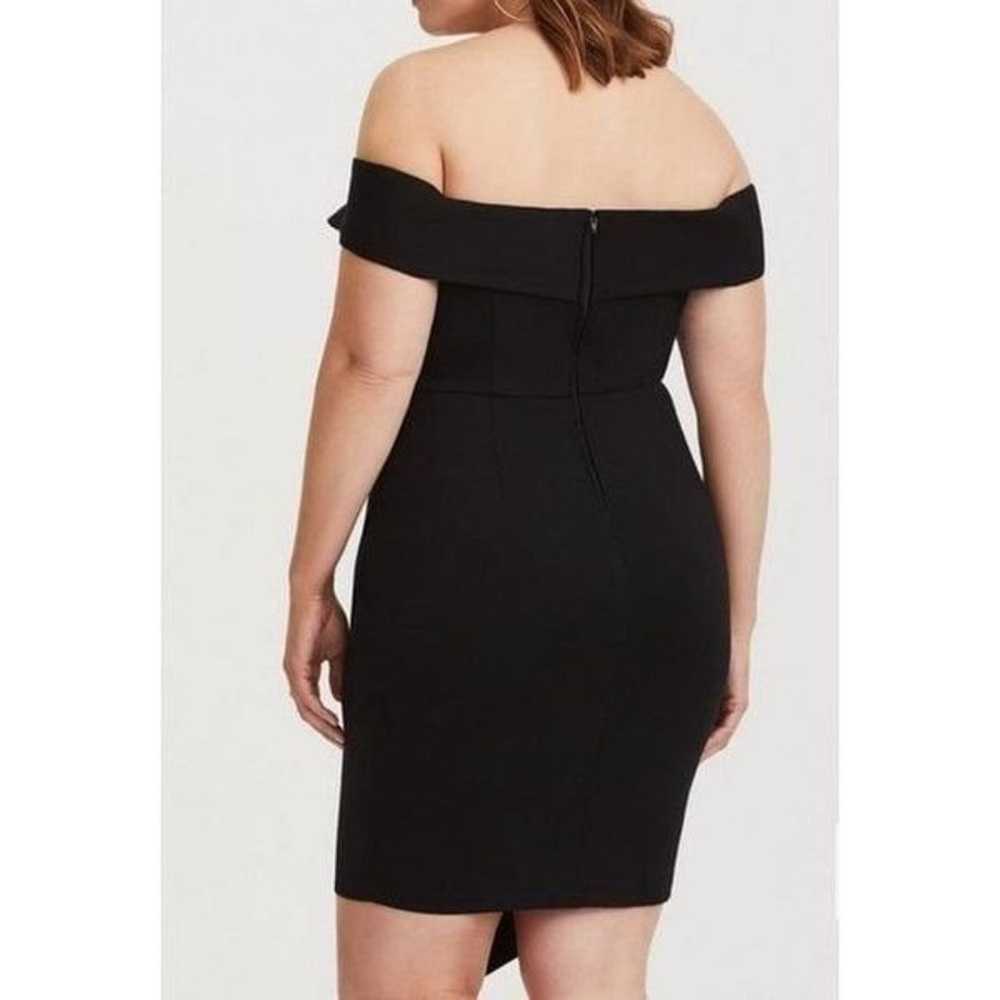 Torrid 22 Off the Shoulder Little Black Dress - image 3