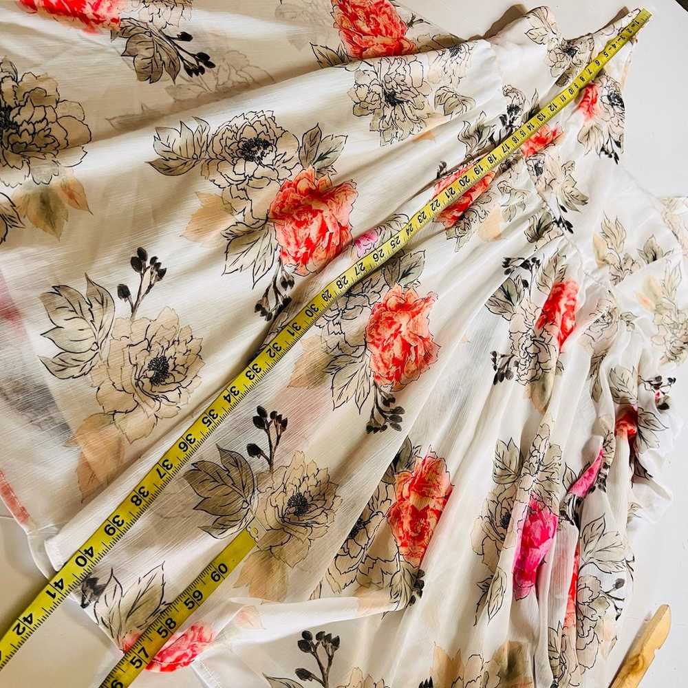 Torrid Floral Print Asymmetrical Hem Dress Size 2… - image 9
