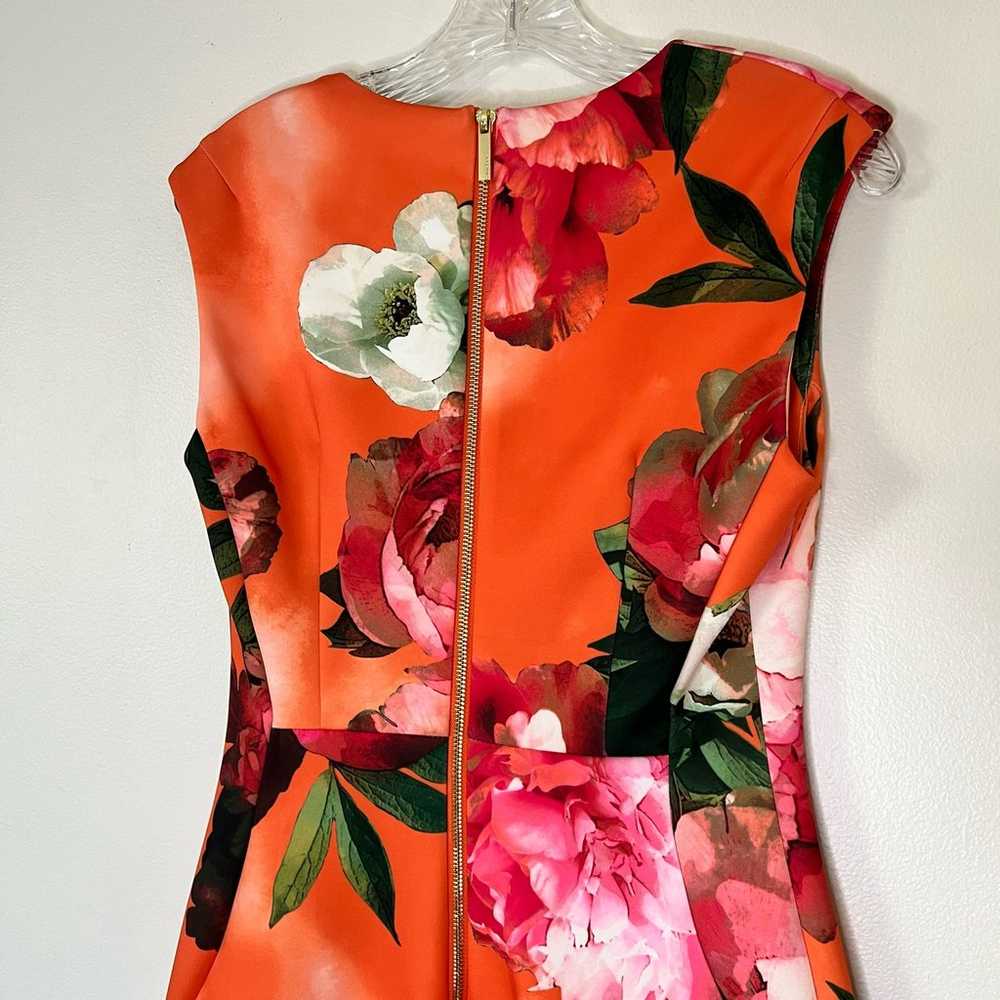 Calvin Klein Floral Sheath Dress Size 6 - image 3