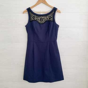 *flaw Lilly Pulitzer - Navy blue fit & flare dres… - image 1