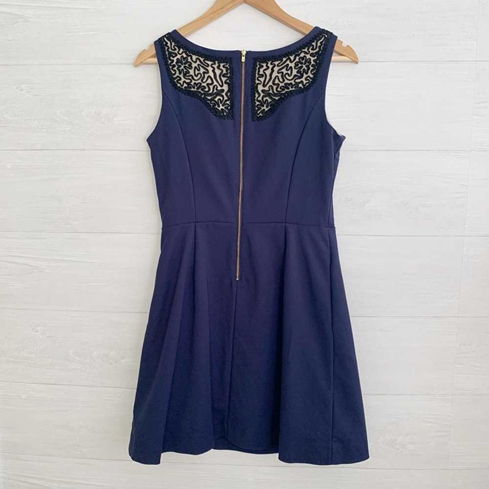 *flaw Lilly Pulitzer - Navy blue fit & flare dres… - image 6