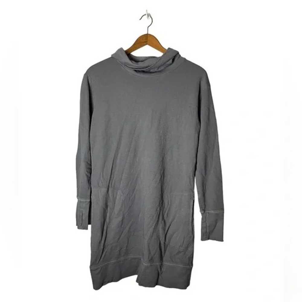 Athleta Gray Eco Wash Long Sleeve Sweater Dress w… - image 2