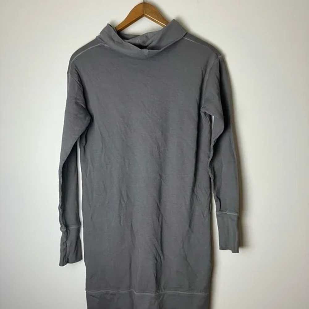 Athleta Gray Eco Wash Long Sleeve Sweater Dress w… - image 6