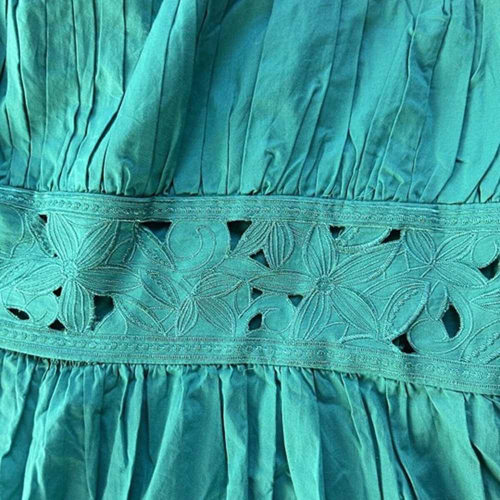 vintage jessica howard dress Size 16 Teal Floral … - image 2
