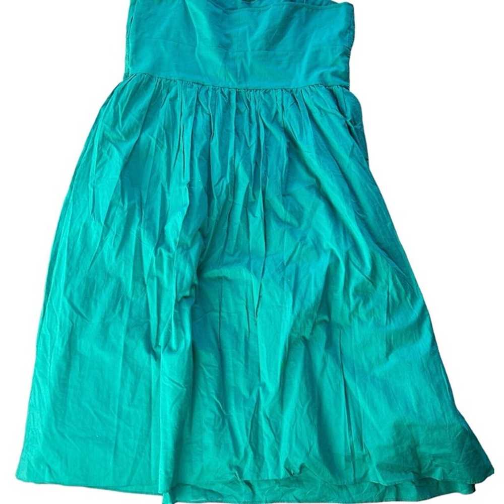 vintage jessica howard dress Size 16 Teal Floral … - image 3