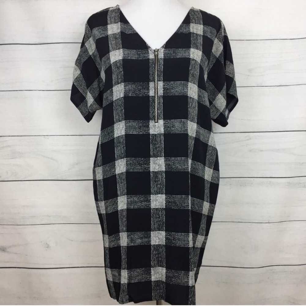 Madewell Buffalo Check Zip Front Dress - image 2