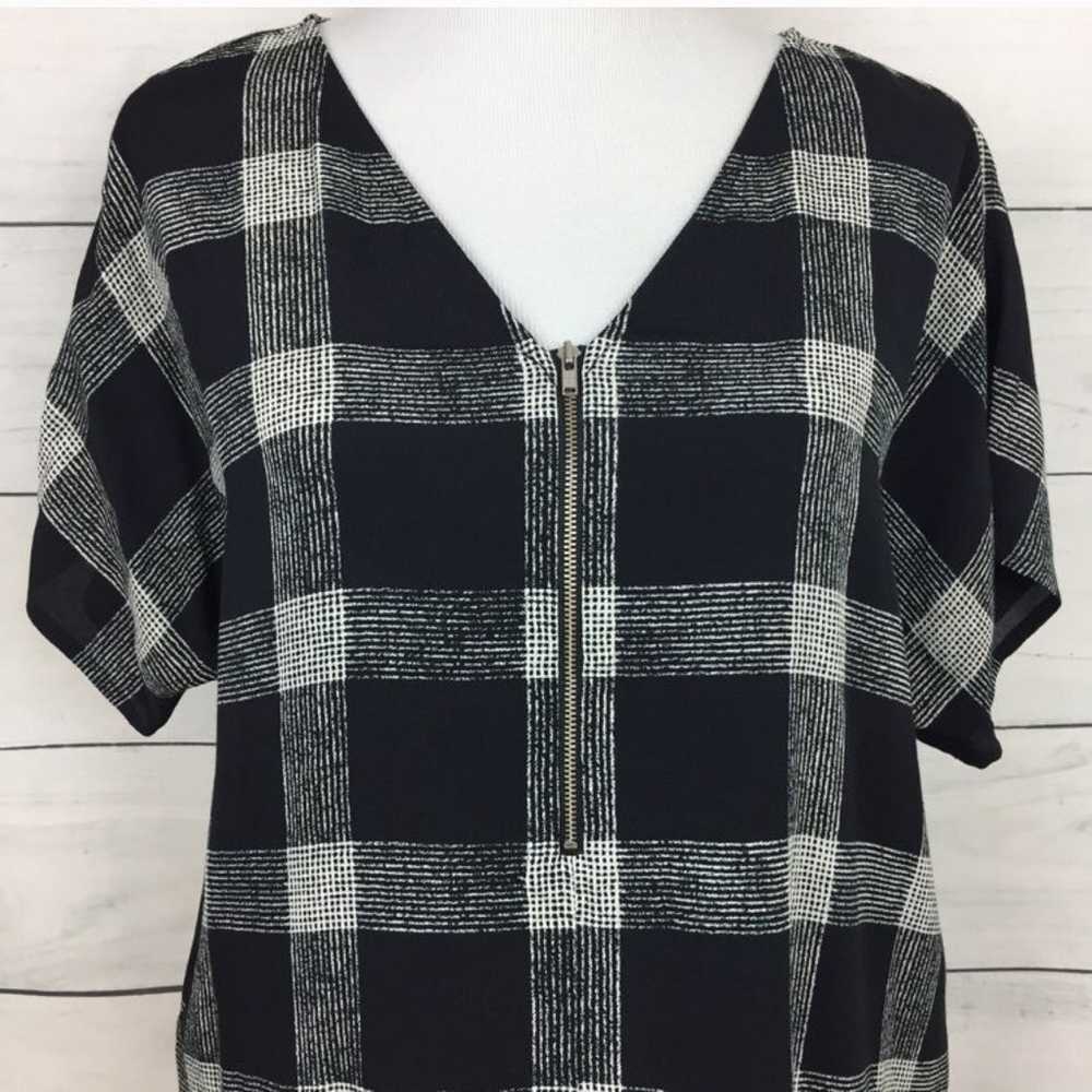 Madewell Buffalo Check Zip Front Dress - image 4