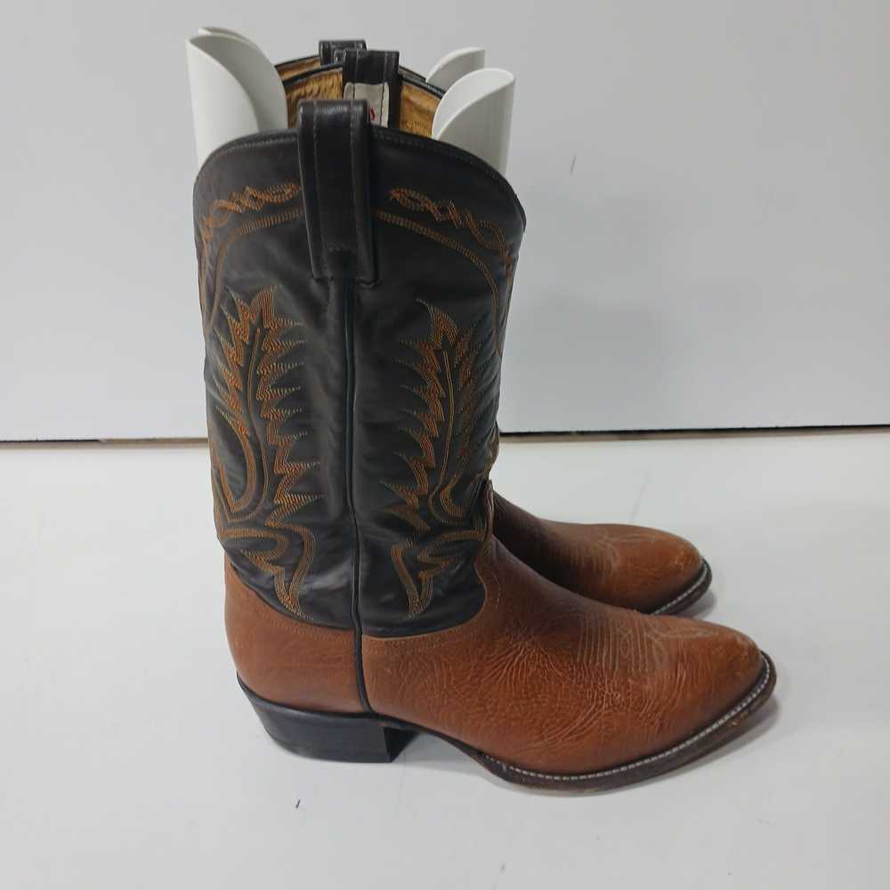 Tony Lama Men's Western Cowboy Leather Boots Size… - image 4