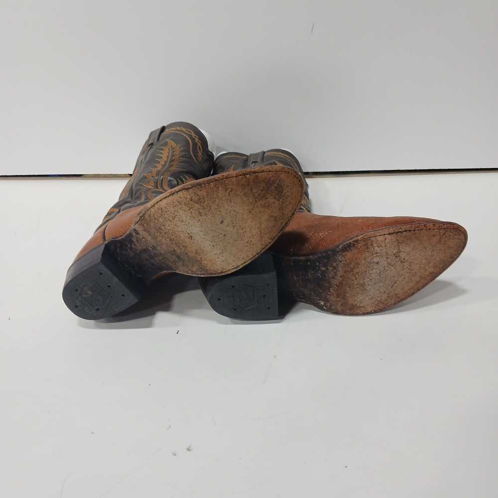 Tony Lama Men's Western Cowboy Leather Boots Size… - image 5