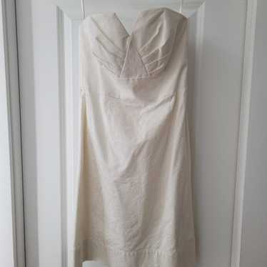 White House Black Market - white Strapless dress