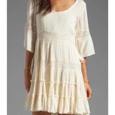 Free People Dream Clouds Daisy Lace Ivory Dress S… - image 1