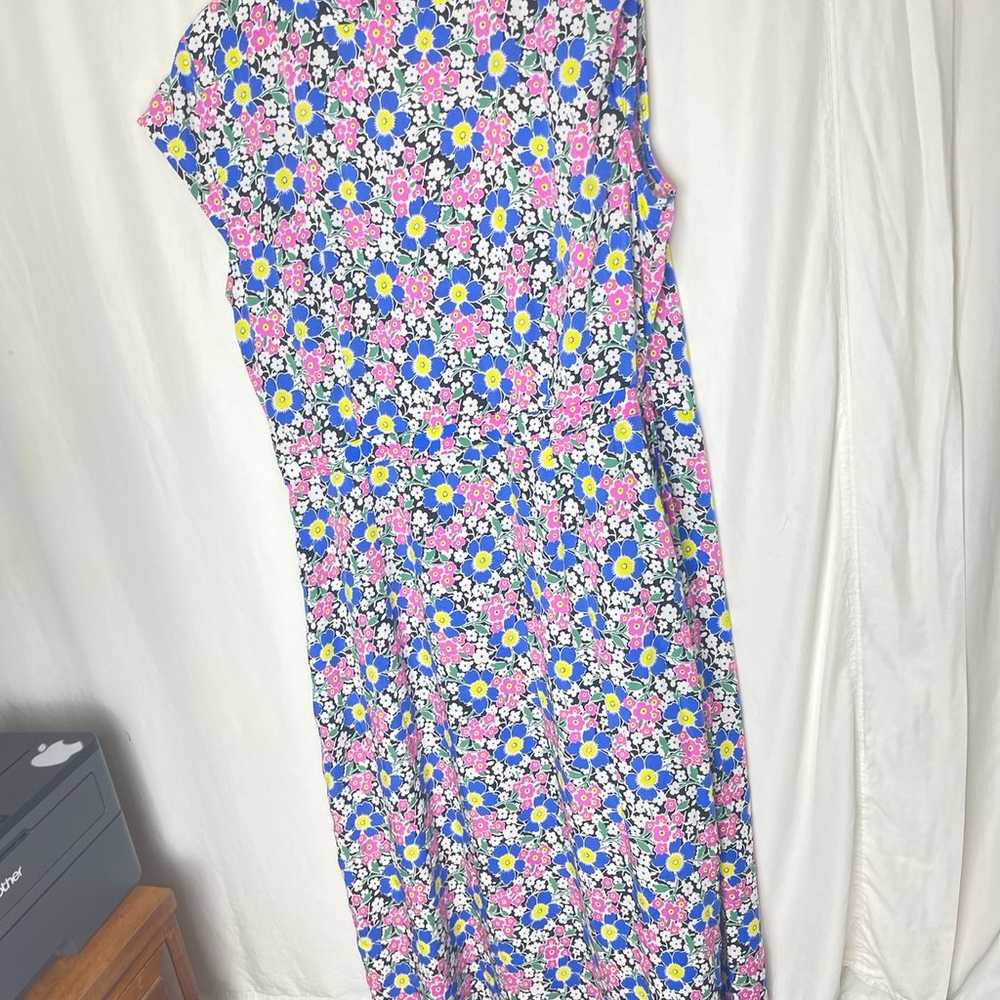 J. CREW Fabrizia Floral Wrap Midi Dress - image 3