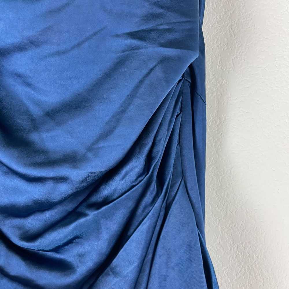 Elliatt Cassini Dress Womens Large Blue One-Shoul… - image 5
