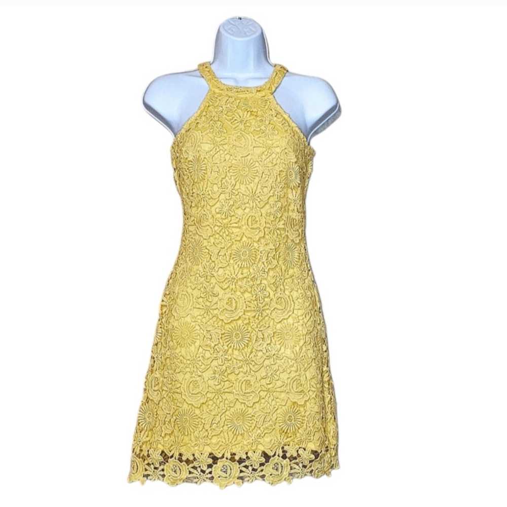 Lulus Love Poem Yellow Lace Mini Dress - XS - image 7