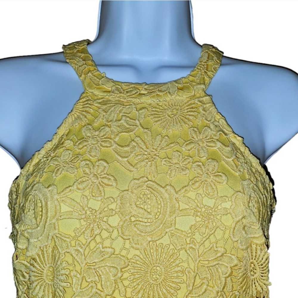 Lulus Love Poem Yellow Lace Mini Dress - XS - image 9