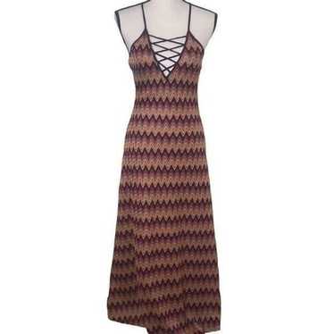 Design Lab Lord and Taylor rust maxi dress