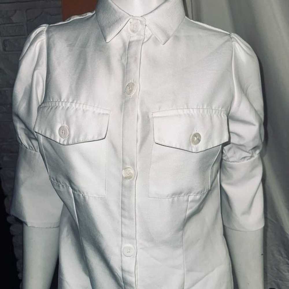 Gretchen Scott Button Up Shirt Dress Sz XS - image 6