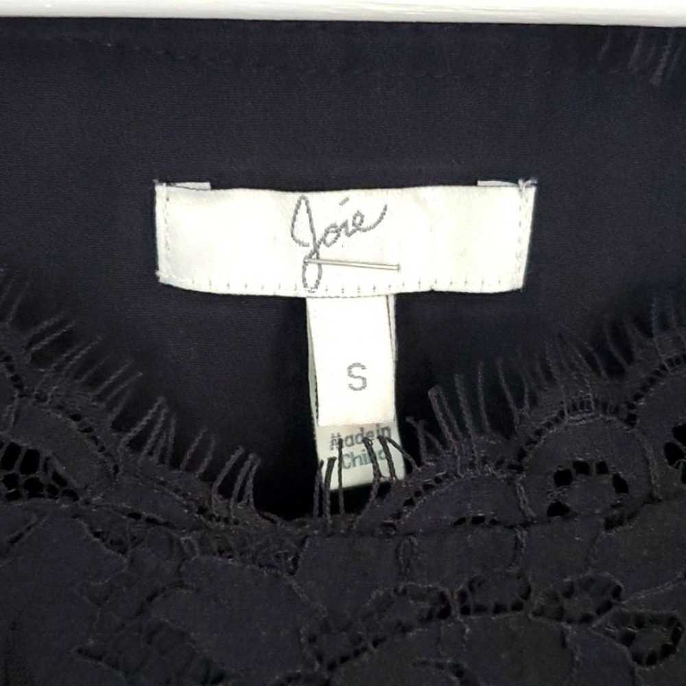 Joie Black Lace Mini Shift Dress Size S - image 2