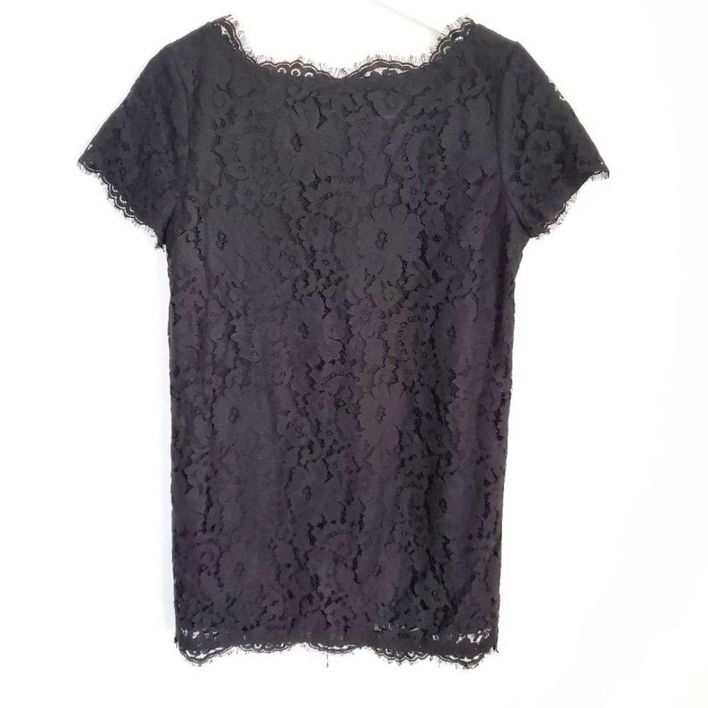 Joie Black Lace Mini Shift Dress Size S - image 4