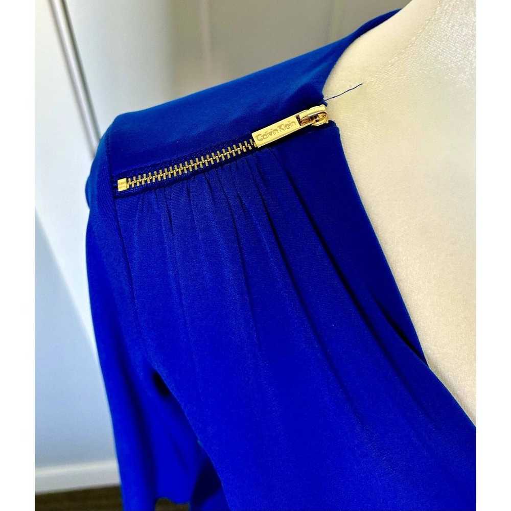 Calvin Klein Bodycon 3/4 Sleeve Dress Electric Bl… - image 4