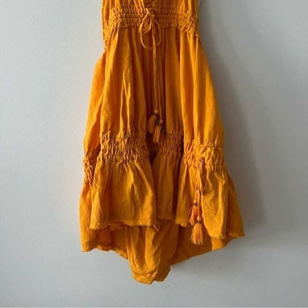 Free People Signorina Orange Halted Mini Dress - image 4
