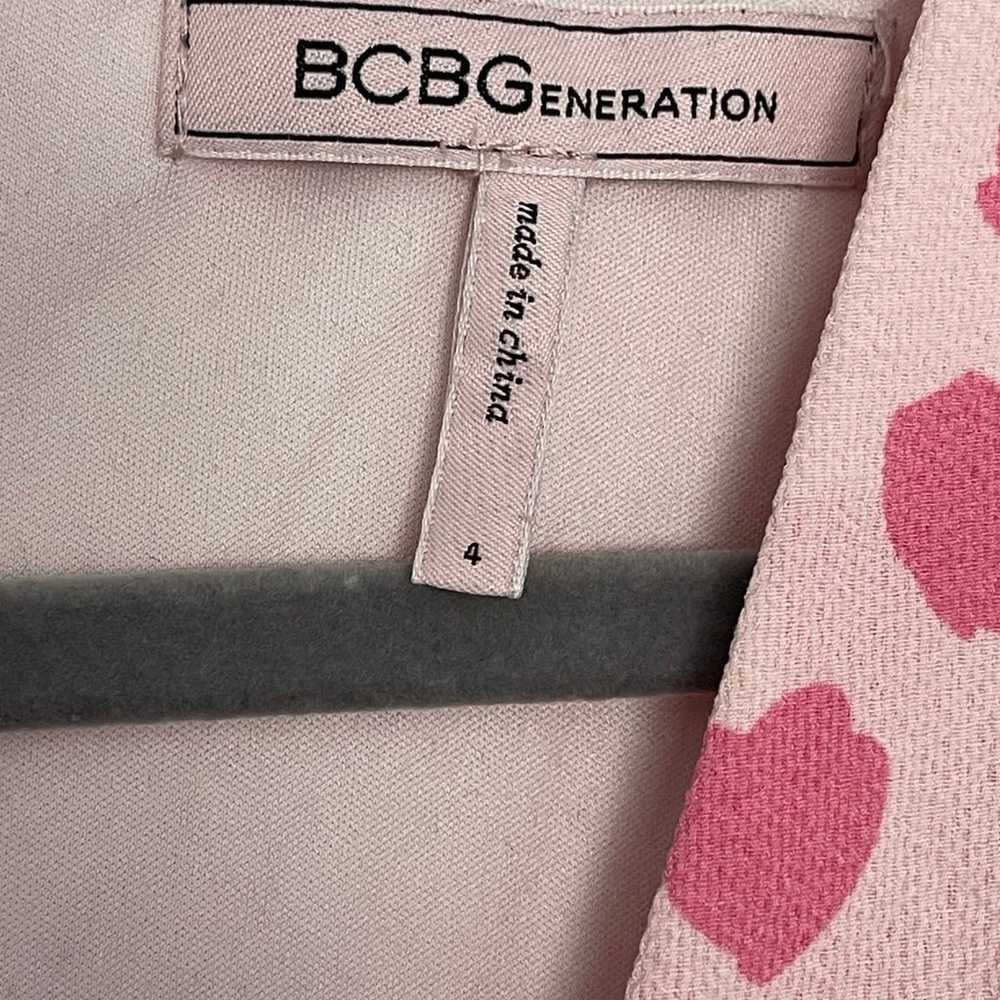 BCBGeneration Pink Sleeveless Animal Print Dress … - image 4