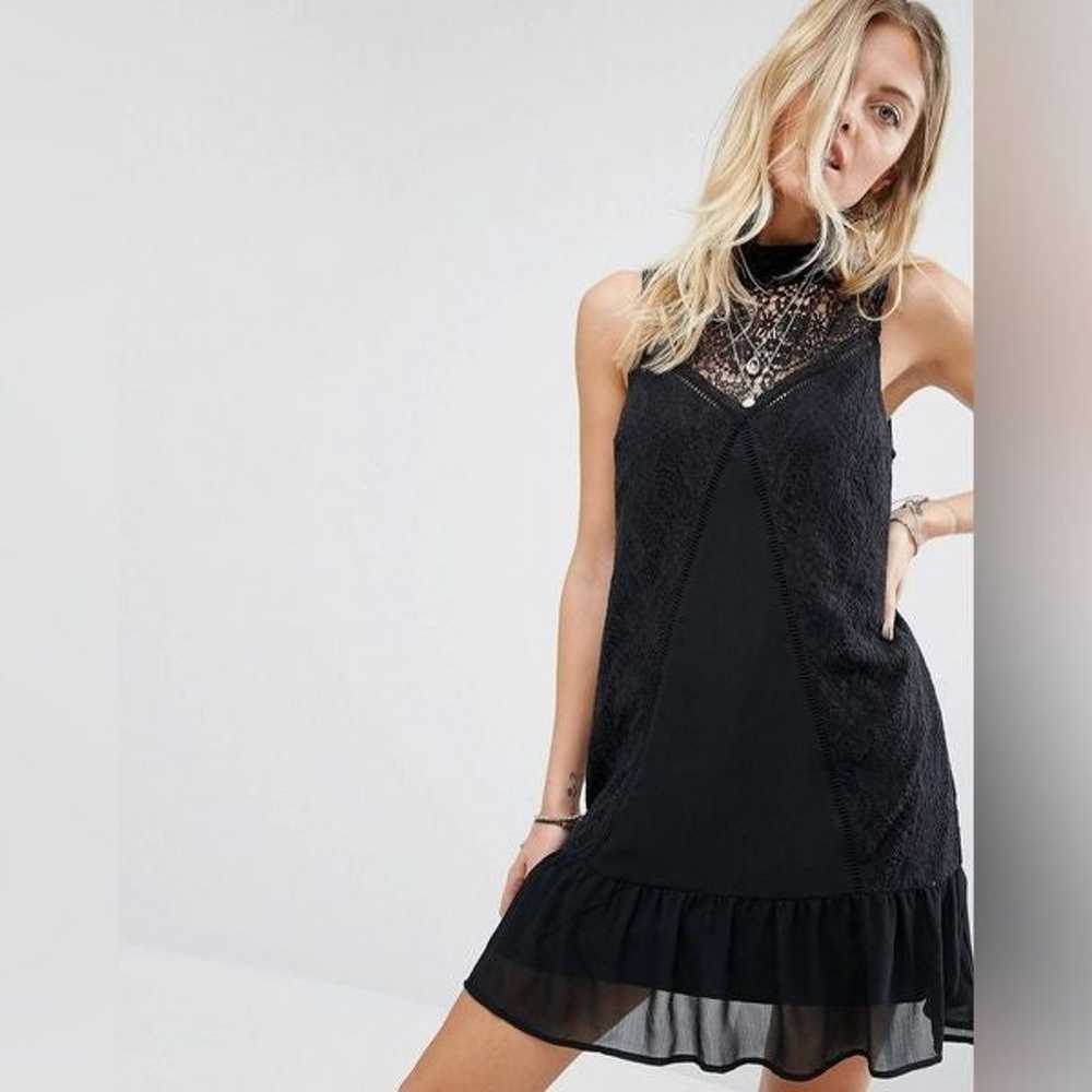 Abercrombie & Fitch Sheer Lace High Neck Dress - image 1