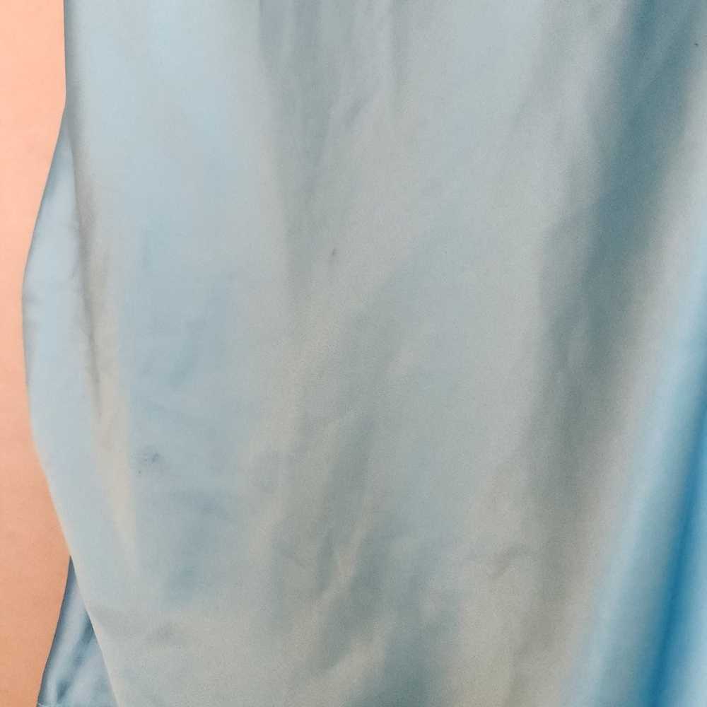 Majorelle Laurena Mini Teal Blue Dress Satin Spag… - image 6