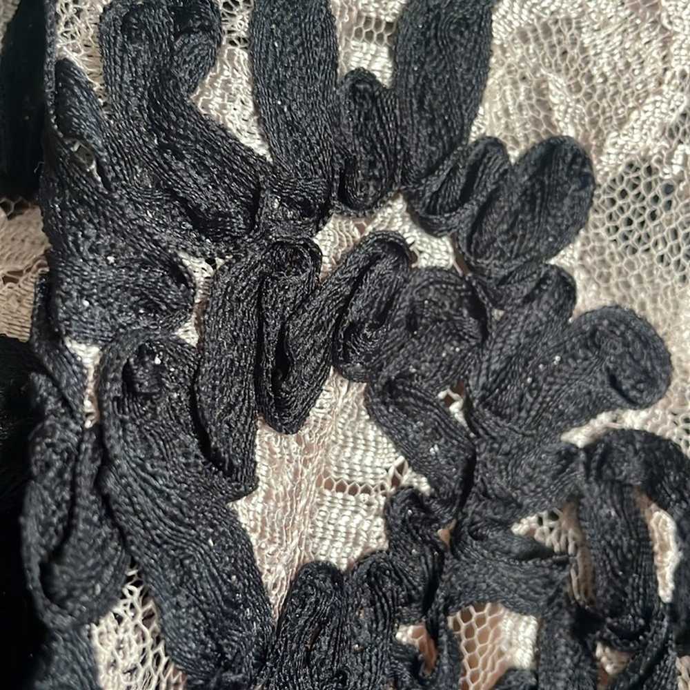 Yoana Baraschi Anthropologie Black Ribbon Lace Dr… - image 10