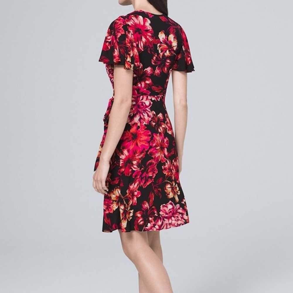 NEW WHBM Convertible Floral Faux Wrap Dress, 6 - image 2