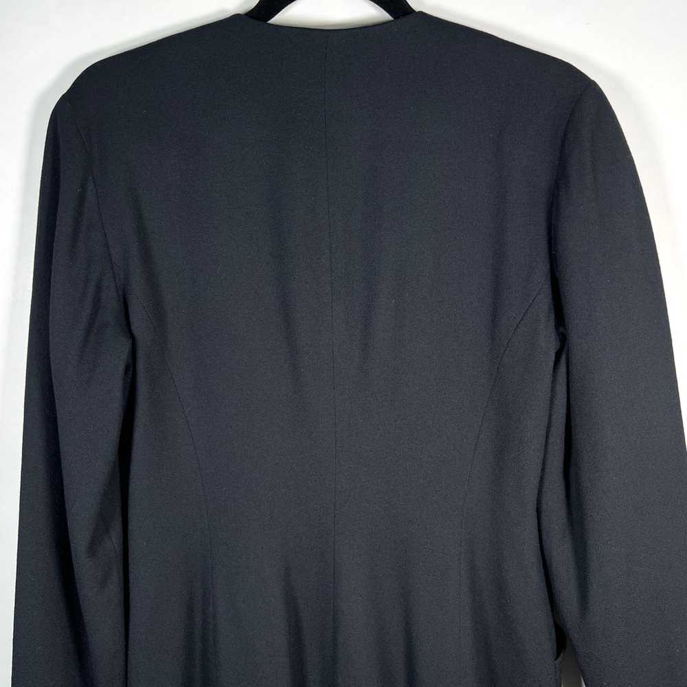 Vtg Paul Stanley Midi Dress V-Neck Sz 6 Long Slee… - image 3