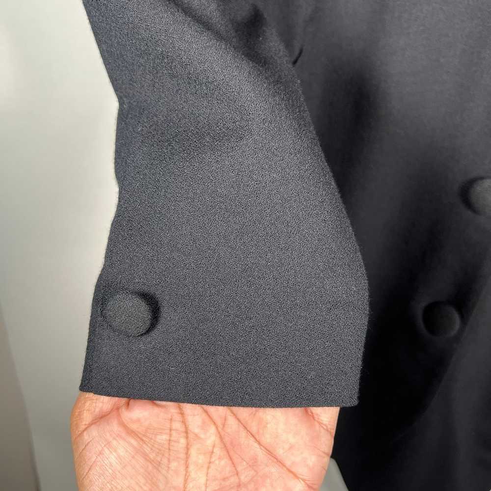 Vtg Paul Stanley Midi Dress V-Neck Sz 6 Long Slee… - image 4