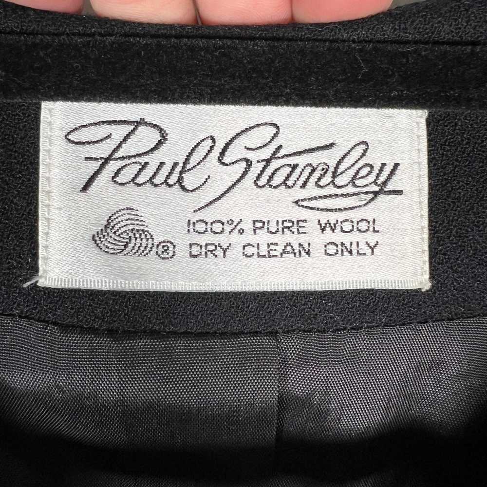 Vtg Paul Stanley Midi Dress V-Neck Sz 6 Long Slee… - image 7