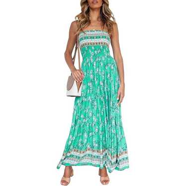 NWOT Maxi Summer  Strapless Beach Dress Size Large