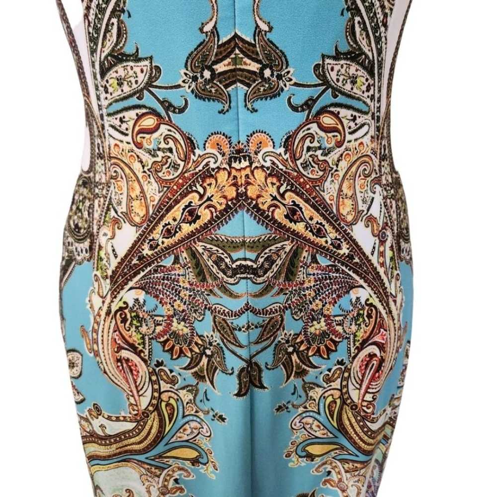 JOSEPH RIBKOFF paisley print sleeveless sheath dr… - image 8